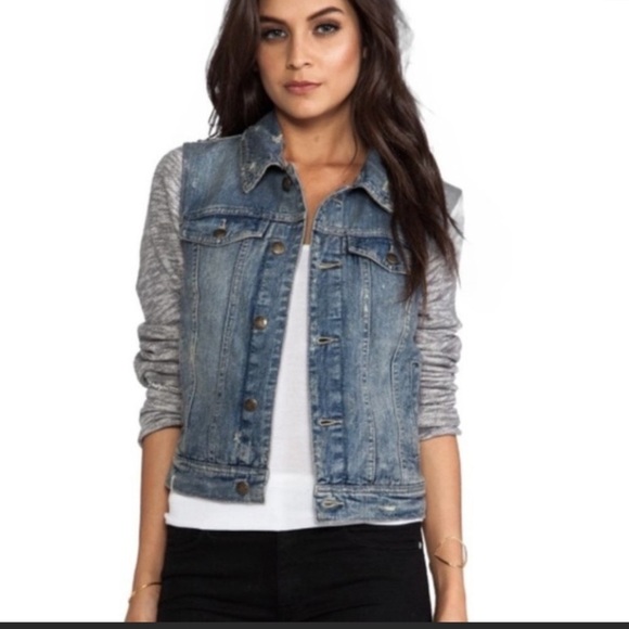 Free People Distressed Jean Jacket Medium - Picture 2 of 7